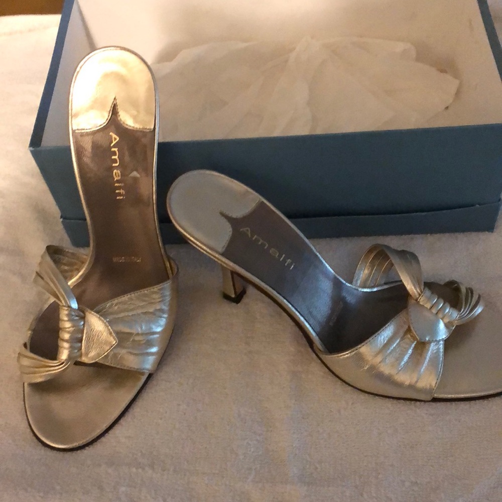 Amalfi high heel sandals.